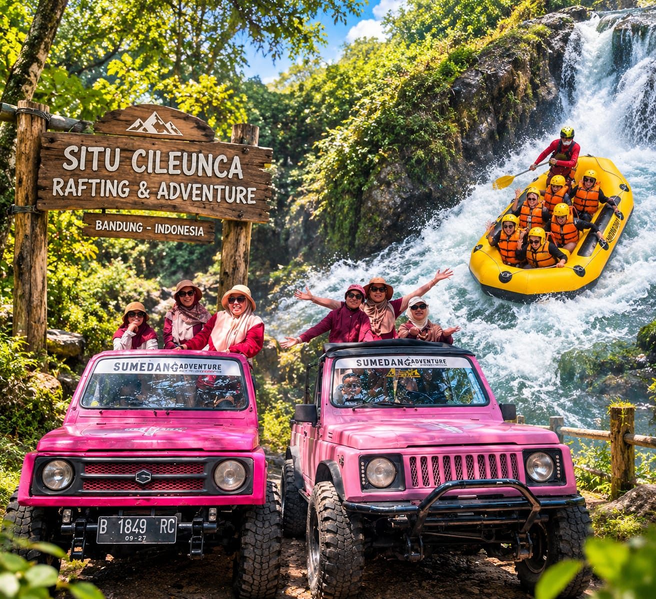 Aventure bersama kami dari rafting hingga offroad